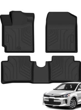 适用于现代瑞欧18+Kia-rio汽车脚垫后备箱垫高品质TPE脚垫全TPE