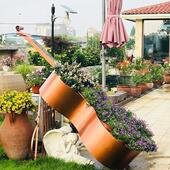 户外花园庭院园林装 饰品摆件景观雕塑创意大提琴婚庆花架公园摆饰