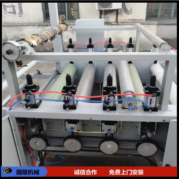 自动推板木饰面PVC发泡板贴面机亚克力平贴机木纹纸贴面机