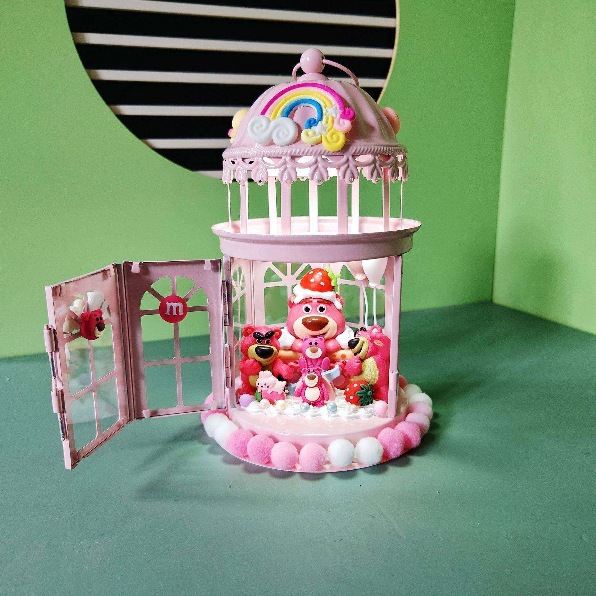 草莓熊欧式大烛台创意迷你玩具立体摆件烛台充电灯摆件直,农用物资,其他肥料,淘宝优惠券,粉丝福利购,淘宝优惠卷