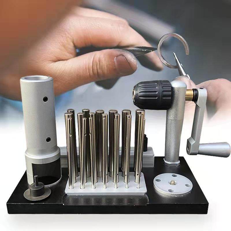不锈钢拉丝器小型圆管紧线器手摇手动卷线绕丝器首饰项圈工具