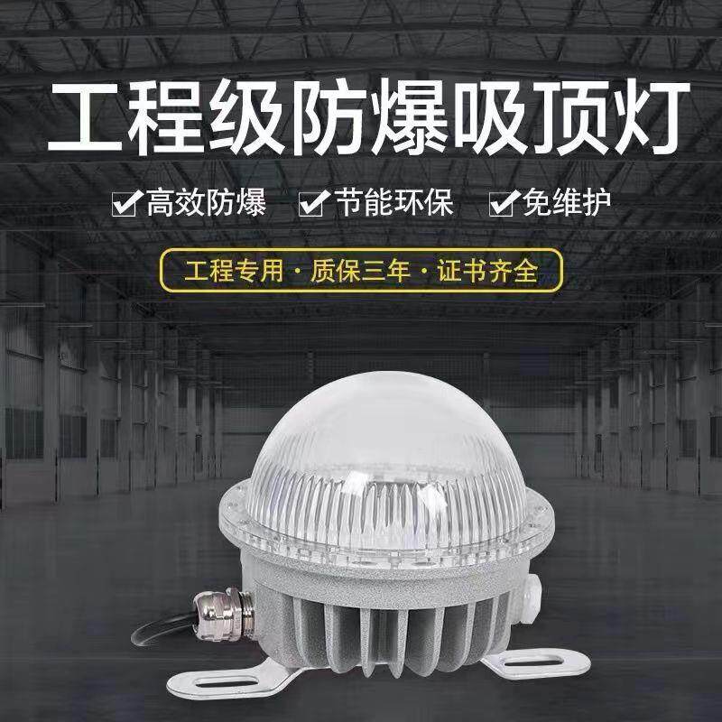 防爆灯led30w隔爆型工业仓库化工房加油站专用圆形防爆吸顶灯