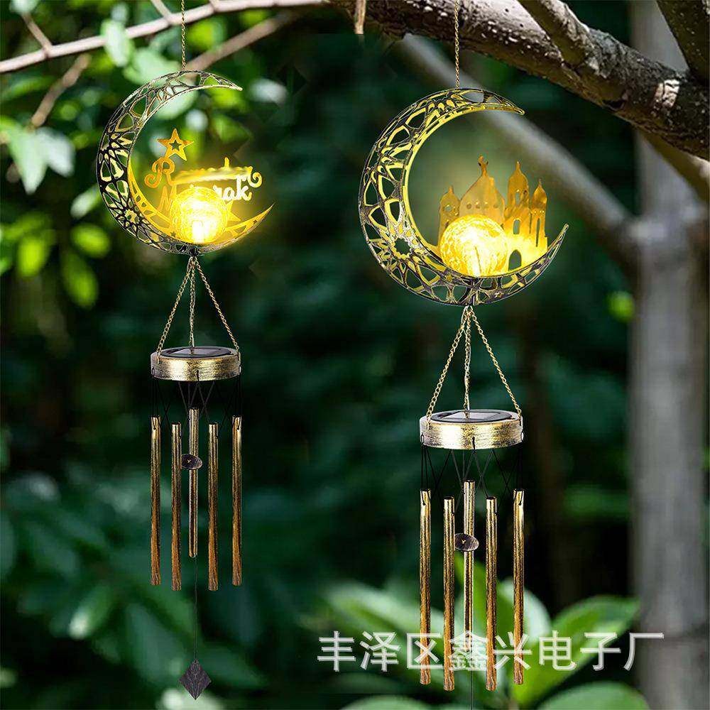 太阳能月亮风铃灯欧式铁艺镂空挂件氛围灯户外防水花园装饰庭院灯,农用物资,其他肥料,淘宝优惠券,粉丝福利购,淘宝优惠卷