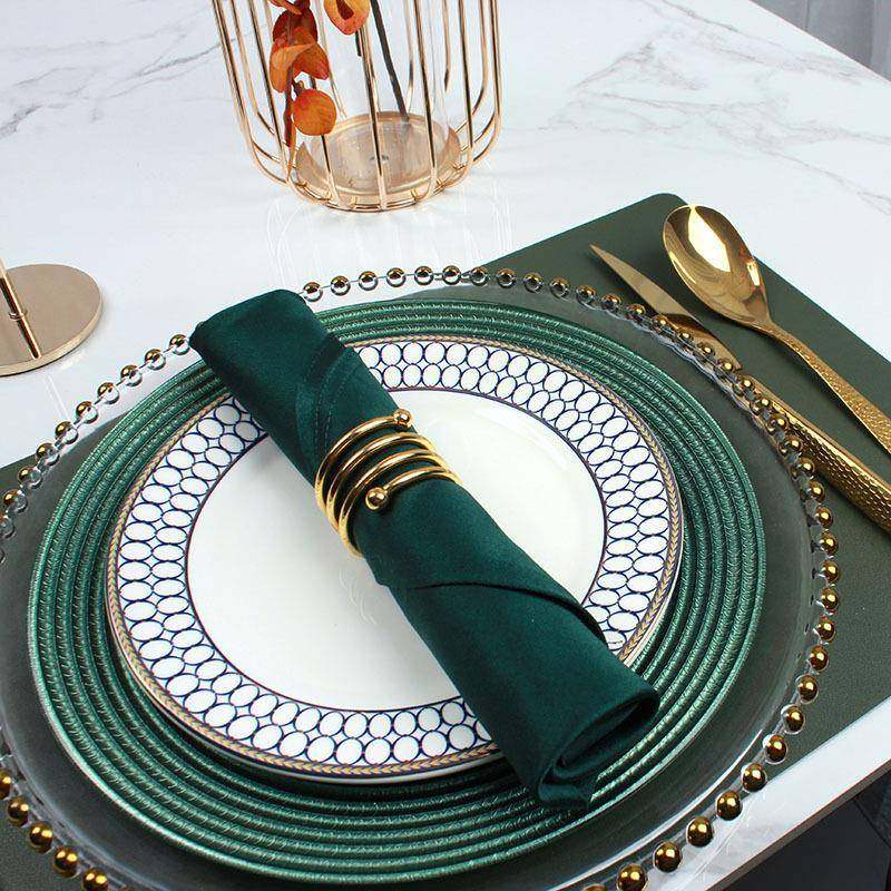 直销样板房西餐盘摆台样板间餐盘套装西式蓝圆圈配绿色草帽盘,农用物资,其他肥料,淘宝优惠券,粉丝福利购,淘宝优惠卷