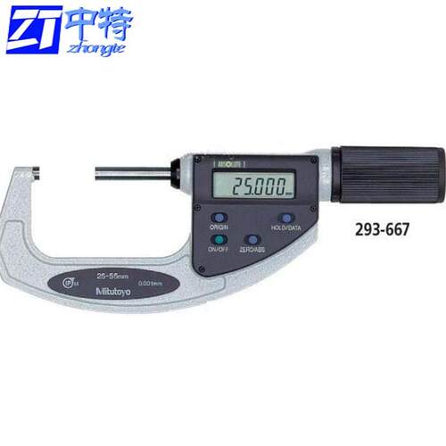 三丰293-668数显千分尺电池用时长保持原点值293-668数显千分尺
