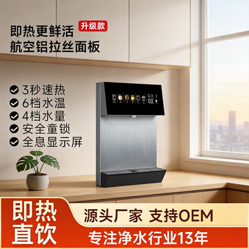 无水箱壁挂式速热管线机即热式饮水机管自吸桶装水调温家用饮水机
