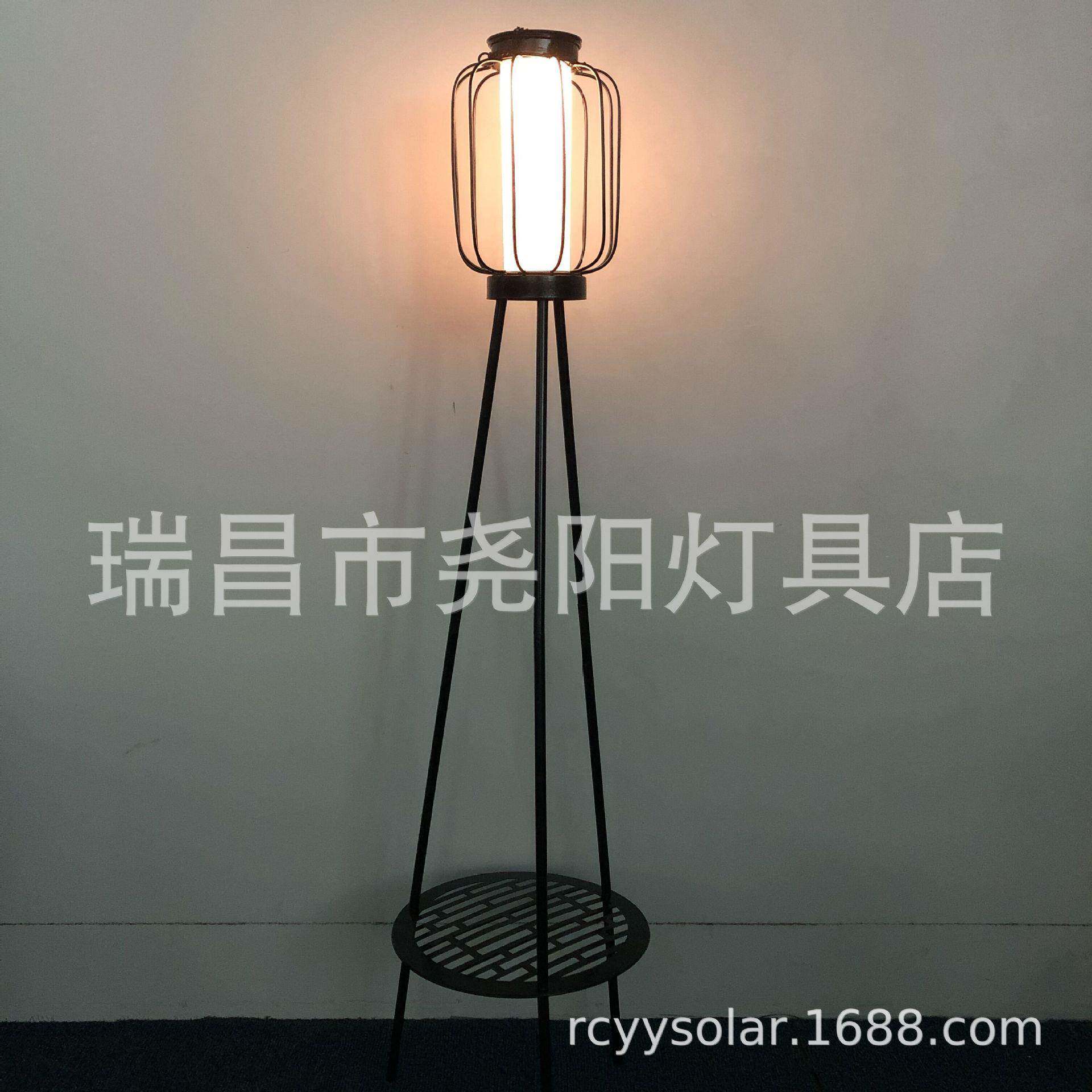 太阳能铁艺灯笼花架多功能庭院灯户外别墅花园草坪装饰灯供应
