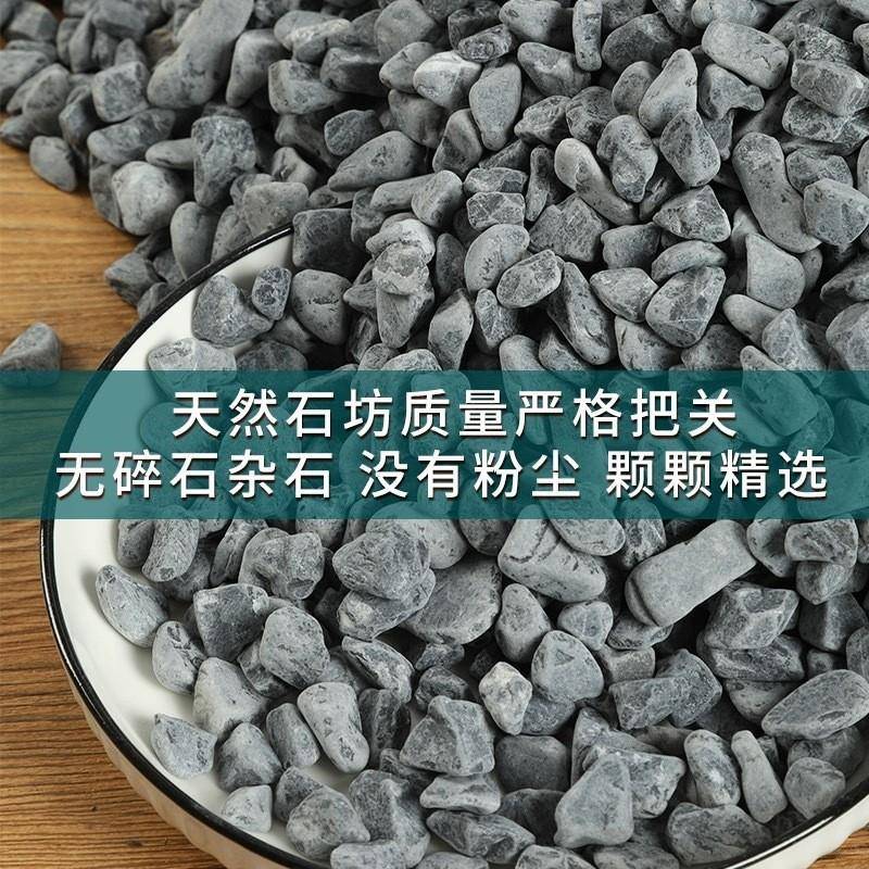 黑灰色砾石8-12铺路庭院造景盆栽装饰庭院铺路小石子颗粒沙石