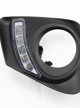 适用于丰田卡罗拉Altis2011-2013白光LED日间行车灯改装前雾灯