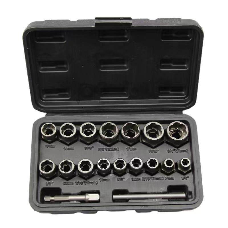 18件套螺母取出器螺丝取出器套筒滑牙防盗螺丝坏螺帽折除五金工,农用物资,其他肥料,淘宝优惠券,粉丝福利购,淘宝优惠卷