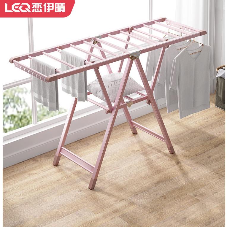 阳台折叠翼型室内室外晾衣架落地凉晒被子铝合金可折叠阳台晾衣架