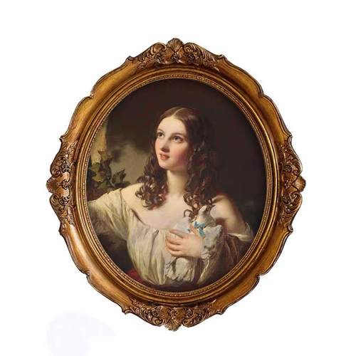 式复古铜金色做壁饰IEG欧油画壁旧画装饰脂相框照片树墙摆台相架