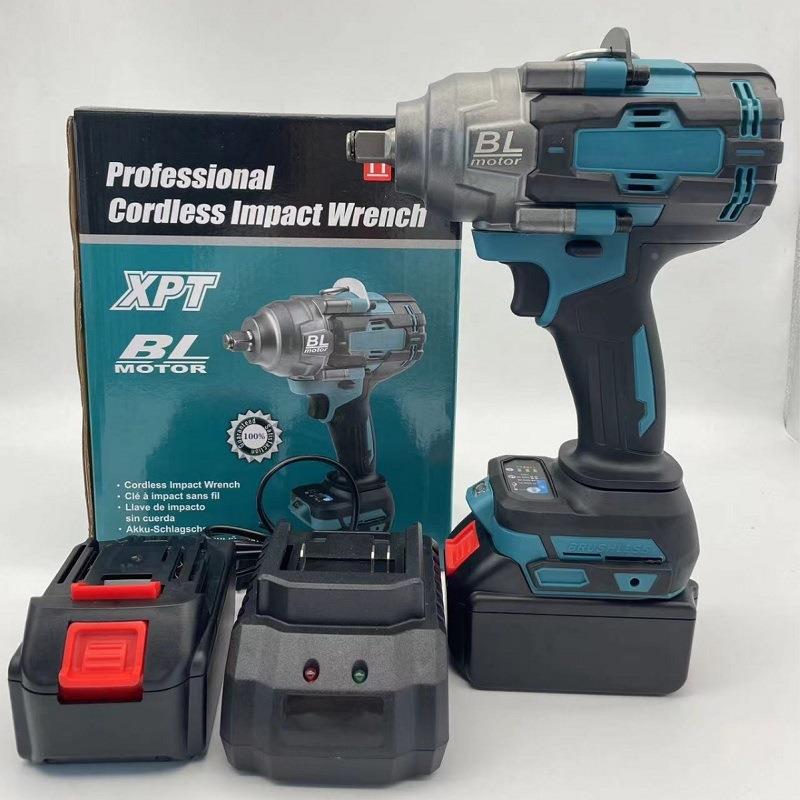 无刷大功率1000大力电动路扳手工无品牌/业级冲击汽N修铁锂电扭力