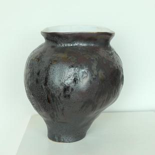 民中式 花道插花器皿不规则入瓶众陶瓷花瓶客投厅插花CTD小摆 日式