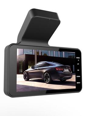 新款车记录仪后视前后33764双录清4寸IPS屏1080高P记行录仪工镜厂