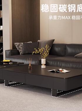 简约茶晶石茶几具客户厅家用简约风轻奢高PGN级感家小型几大理石