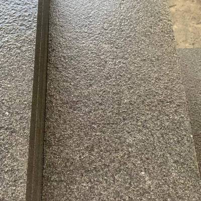 厂家花岗岩石麻黑火394烧面现货黑色铺大理石板黑烧芝面光地面石