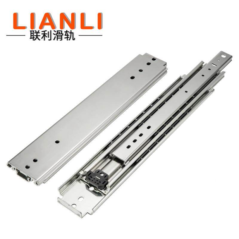 71节重型滑轨加厚导轨房车宽滑道承重钢7101滚珠业工三道轨厂家