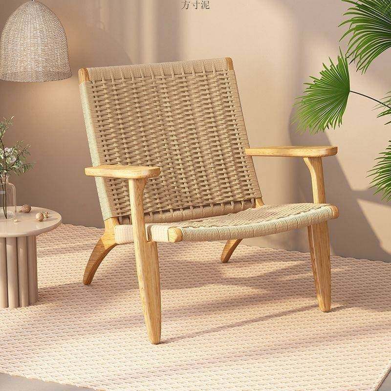 北实木单人沙发见详情椅马欧鞍编藤子椅阳台休闲麻绳扶手背靠懒人,商业/办公家具,商用藤编家具,淘宝优惠券,粉丝福利购,淘宝优惠卷