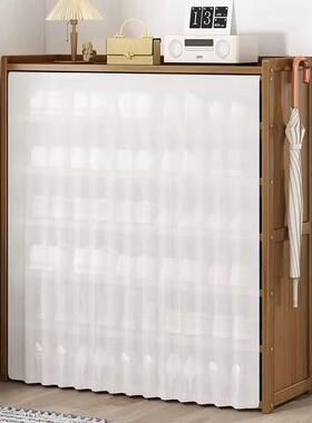 楠竹鞋架多层家用门口收纳置物架防尘出子租简大容量鞋房84565柜