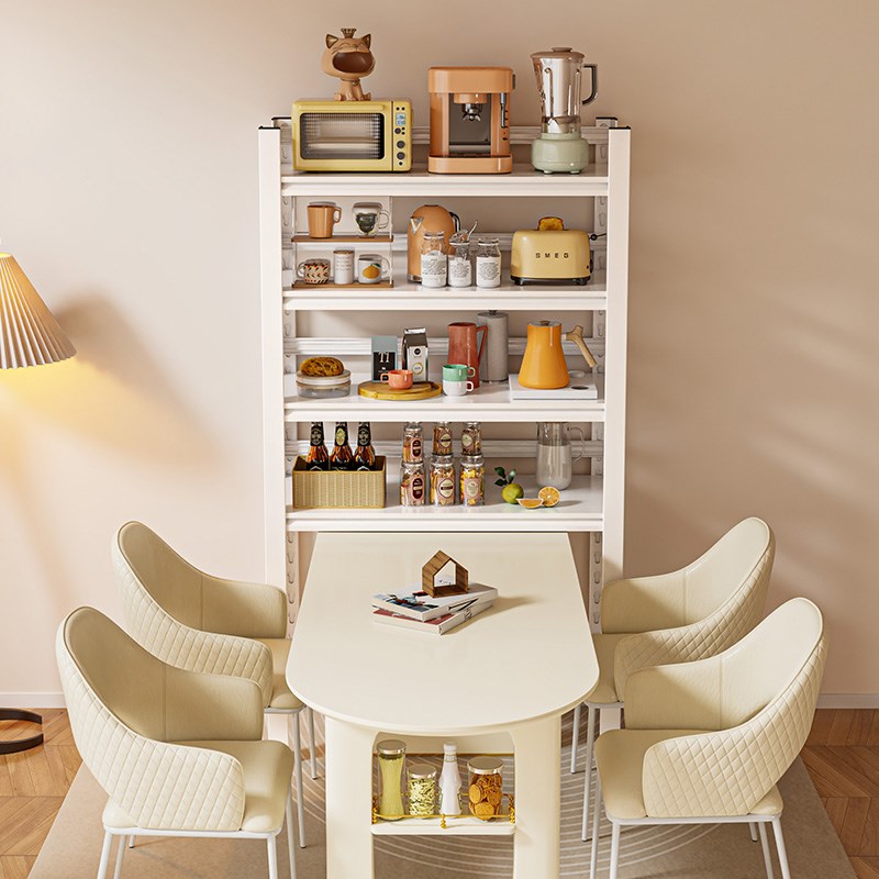 餐桌置物架餐边柜落地餐桌上x方收纳架靠墙厨房餐厅多层储物架子