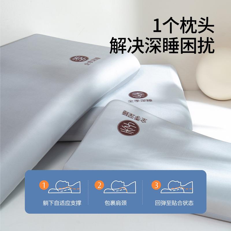 零护压WAP002深慢回弹记忆枕护颈椎成助睡眠枕芯人睡睡觉颈枕一对