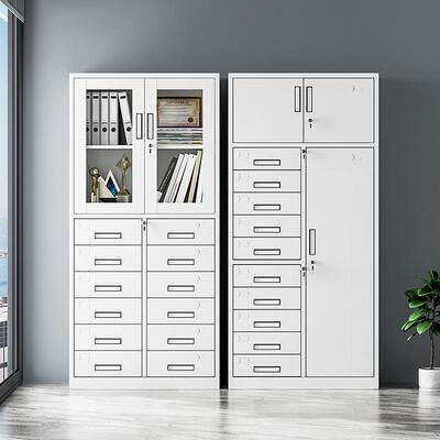 XOR办室公多斗铁皮文件柜屉24斗抽财务票据凭证档式案资料带锁储