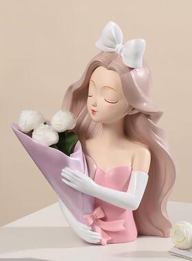 时尚爱丽装丝捧花摆爱丽丝女件创意客插新厅捧花潮房间玄关花饰摆