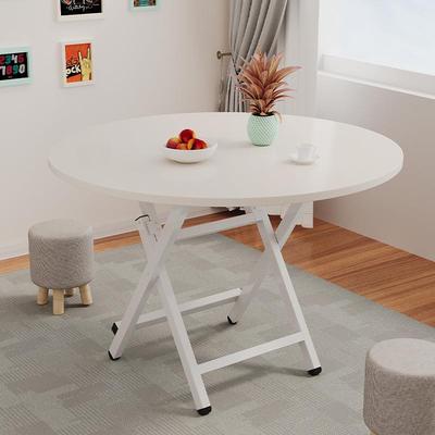 圆折叠餐桌家用小户型折吃饭形客厅336外户可摆摊简约小圆桌子可