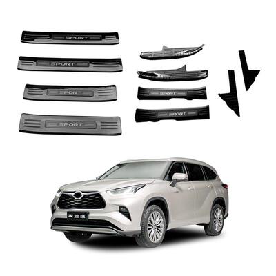 适用于21款丰田汉兰达ToyotaHighlander内外后护板门槛条不锈钢