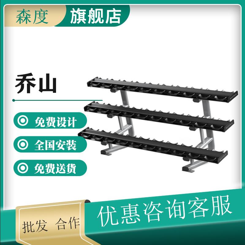 乔山哑铃架单层5副双层10付三层15对哑铃托盘放置储存架商用健身