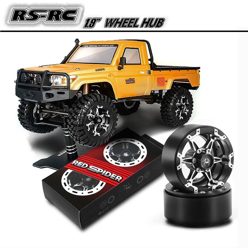 RS红蜘蛛出品攀爬车1.9寸铝合金轮毂TRX4D90易控狂怒轮毂R74