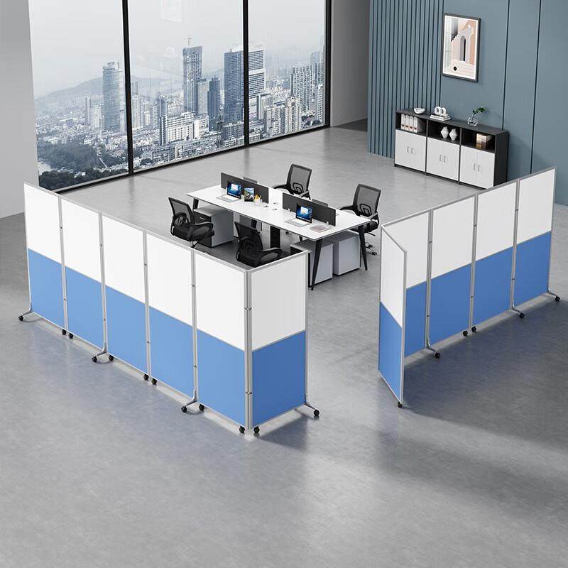 办公室隔断屏风移动折叠桌面隔板挡板工厂车间办公活动推拉隔断墙,纺织面料/辅料/配套,纺织机械配件,淘宝优惠券,粉丝福利购,淘宝优惠卷