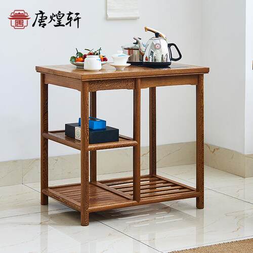 鸡翅木茶几边几茶边柜中式花梨茶水架硬木鸡翅木小茶桌置物架角几