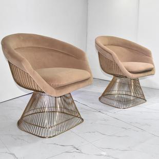 轻奢高级感设计师单人沙发椅客厅高端家用创意休闲椅布艺单椅沙发