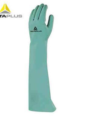 代尔塔加长丁腈防化手套201846化学品防护手套46CM耐油耐酸碱