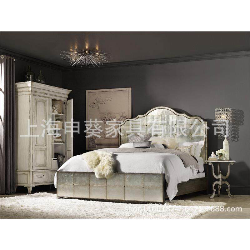 美式乡村实木简约储物衣柜卧室家用收纳衣橱小户型别墅样板房家具