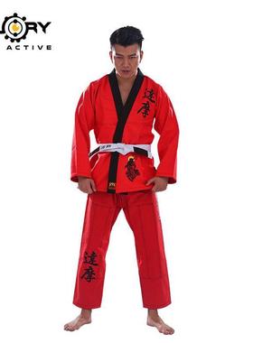 FLUORY火垒巴西柔术道服男女BJJF10达摩GI成人专业柔道服生产