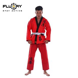 FLUORY火垒巴西柔术道服男女BJJF10达摩GI成人专业柔道服生产