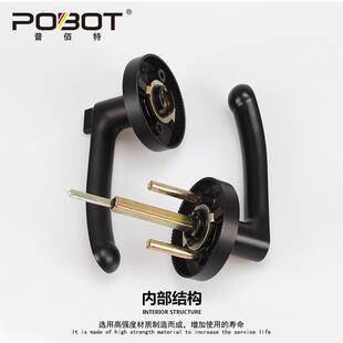 三杆执手锁生间卧室锁门锁消防门PBT-6508通道单舌球形执手重型房
