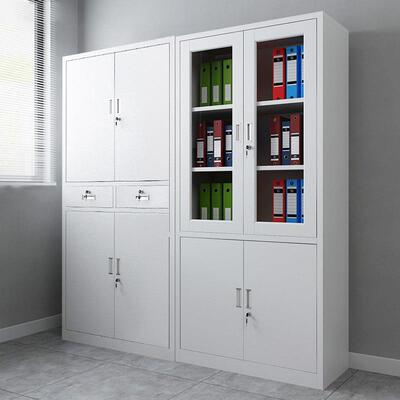 钢制文件WTO柜公档室置物柜铁皮柜案柜资料书柜带锁物柜子靠墙办