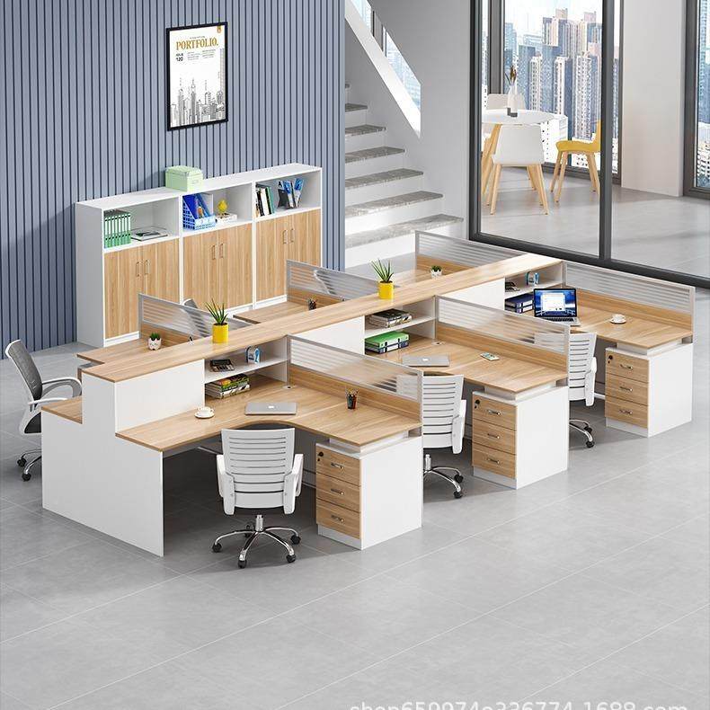 四屏0065风办公桌椅子组合隔简约现代六人员工位办公断室财务职员,商业/办公家具,办公电脑桌,淘宝优惠券,粉丝福利购,淘宝优惠卷