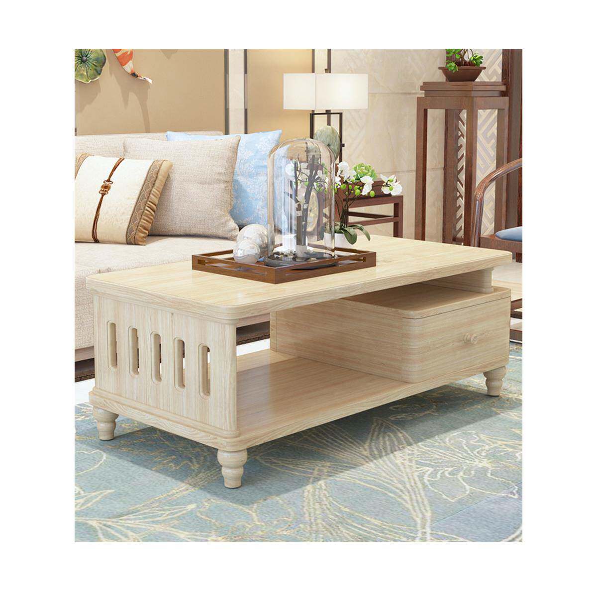 简约全实木茶几厅客家ZYJS-038用电视柜原组合带抽屉户型中式木创