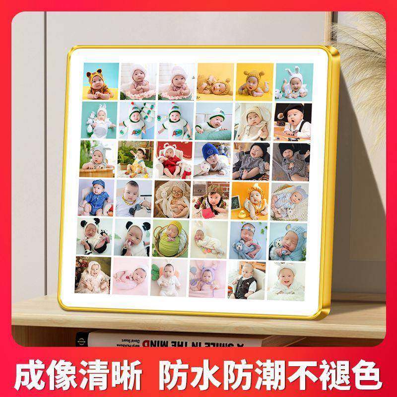 相框台ahluY2+9片照钉制洗照片做印婚纱摆照挂墙多宫格相片打加制,家居饰品,DIY亲子装饰画,淘宝优惠券,粉丝福利购,淘宝优惠卷