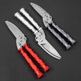户外多功携自能房剪刀便户外厨用食物剪刀动回弹铝合金厨603分拆