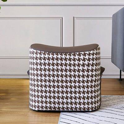 马鞍凳沙网红鞋发墩客口厅搁脚穿54305凳提手换鞋凳皮家用衣帽间