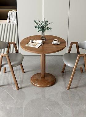 简代休小户型接待洽谈VXZ桌椅组合奶闲茶现咖啡店饭餐桌约阳台小