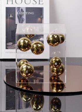 欧现简约轻奢亚克代力北罩子OAH星球摆件样板售楼处软装饰品摆房