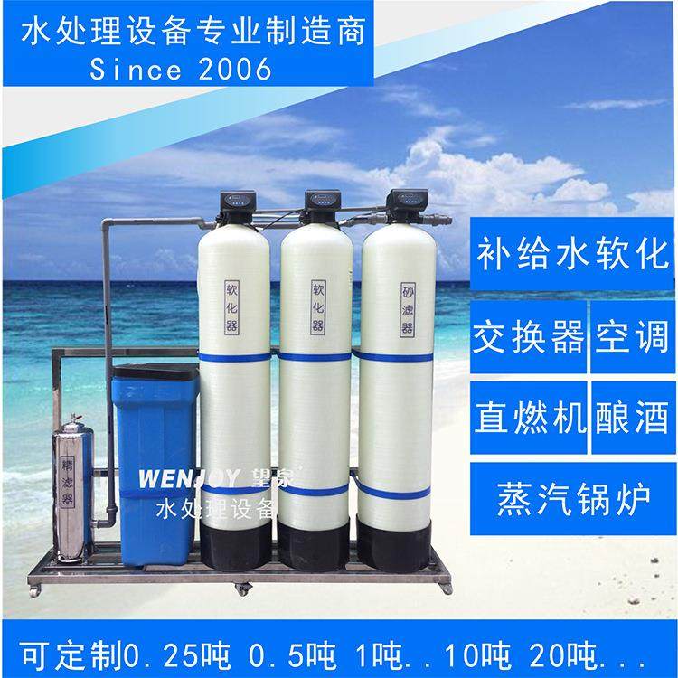 家供厂备全自动工业软水机软水器软化水设空锅炉调地下水处理1T-2