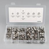 卡箍厂家直单耳无极NYT1卡箍S30PC盒装 喉箍304不锈钢管夹供